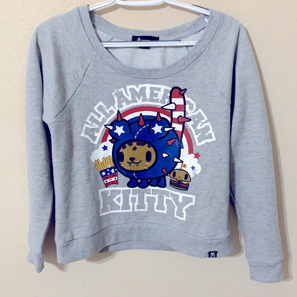 Tokidoki All American Kitty Short Length Sweater